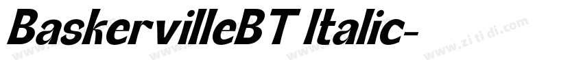 BaskervilleBT Italic字体转换
